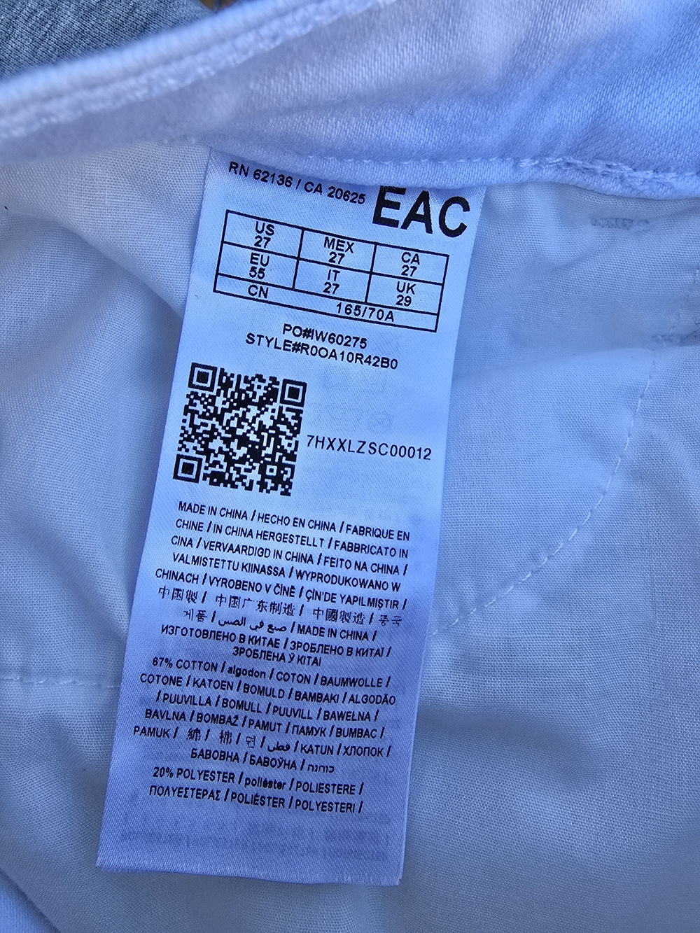 GBG Los Angeles White Distressed High Waist Skinny Jeans Size 27 - Picture 10 of 11